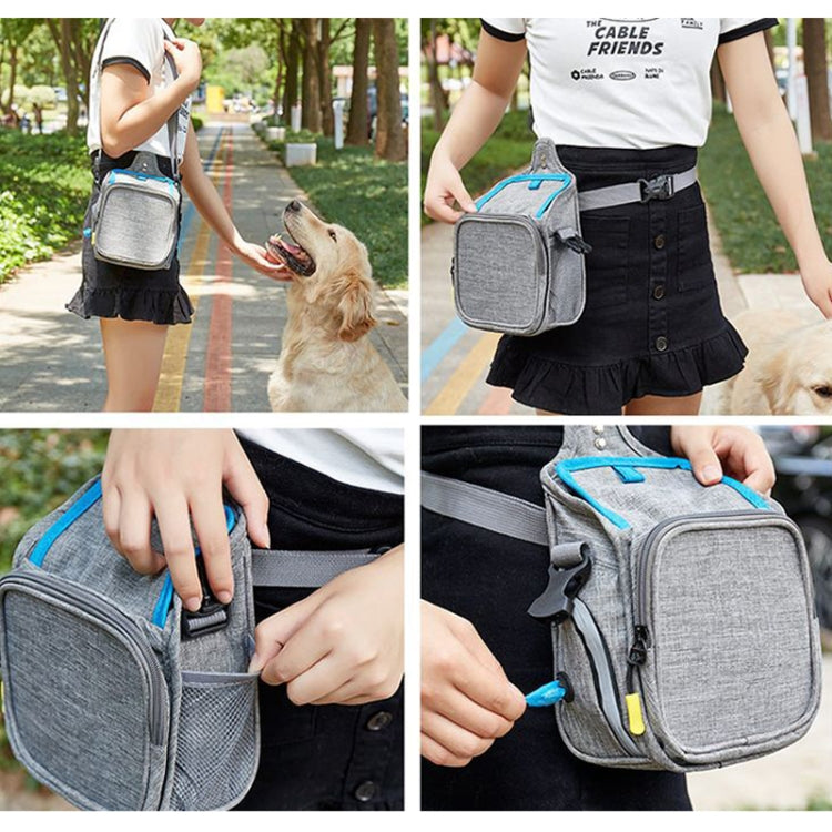 Bolsa de entrenamiento portátil para mascotas, bolsa de cintura para aperitivos para perros y salidas, 25x17x12cm