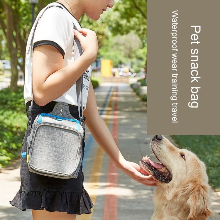 Bolsa de entrenamiento portátil para mascotas, bolsa de cintura para aperitivos para perros y salidas, 25x17x12cm