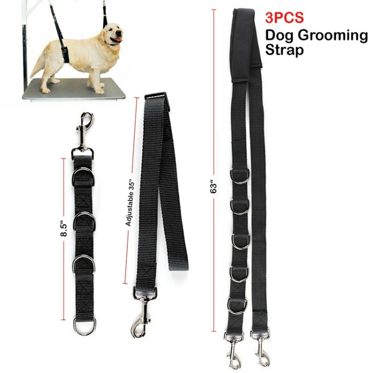 3 unids/set baño de mascotas mesa de belleza cordón fijo cuerda de remolque para perros
