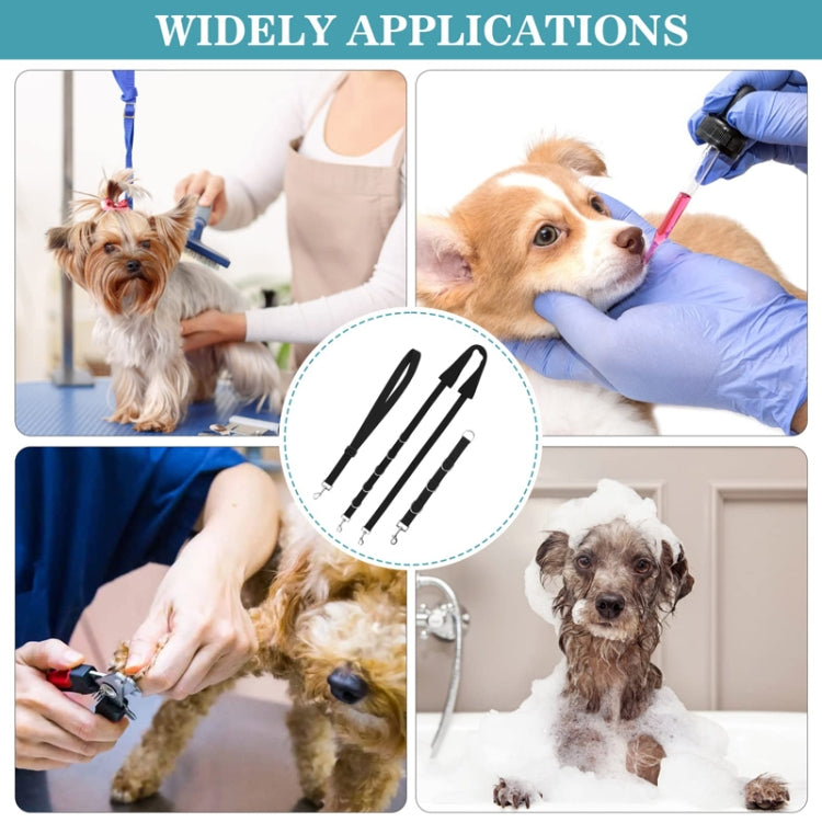 3 unids/set baño de mascotas mesa de belleza cordón fijo cuerda de remolque para perros