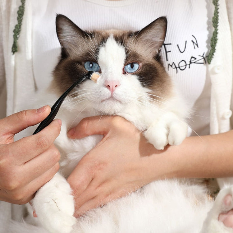 Cepillo de maquillaje de ojos con cepillo para manchas de lágrimas para limpieza de ojos de mascotas para perros y gatos