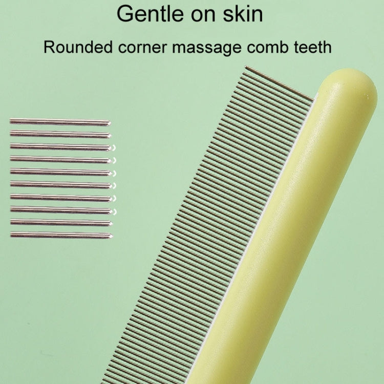 Cepillo anudador de pelo largo para perros y gatos, peine desenredante de acero inoxidable para mascotas, Fine Teeth