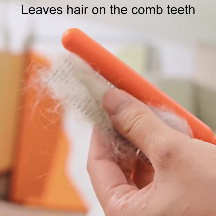 Cepillo anudador de pelo largo para perros y gatos, peine desenredante de acero inoxidable para mascotas, Fine Teeth