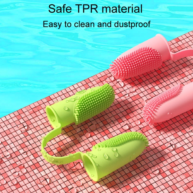 2 uds limpieza dental para mascotas cepillo de dientes de doble dedo herramientas de limpieza bucal para perros y gatos
