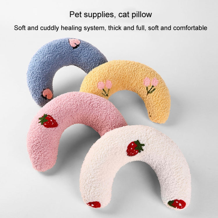 Almohada en forma de U para gatos, cojín para dormir para perros y mascotas