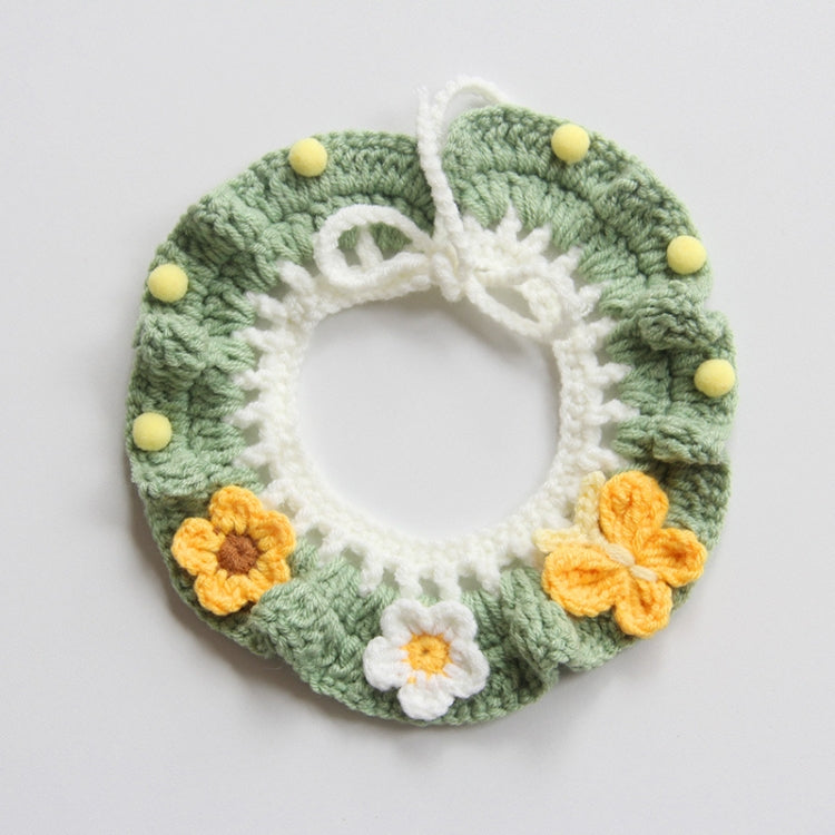 Bufanda hecha a mano con cuello de lana para decoración de fotos, Collar de punto bonito para perros y gatos, Bow Rabbit, Watermelon Pig, Rural Diary, Corn Radish Flower, Lime Green Oange, Cherry Pink, Romantic Princess