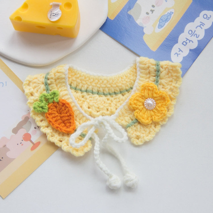 Bufanda hecha a mano con cuello de lana para decoración de fotos, Collar de punto bonito para perros y gatos, Bow Rabbit, Watermelon Pig, Rural Diary, Corn Radish Flower, Lime Green Oange, Cherry Pink, Romantic Princess