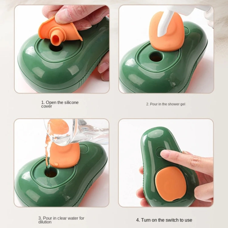 Spray para mascotas, cepillo humeante, peine de masaje para el cuidado de perros y gatos, Avocado White