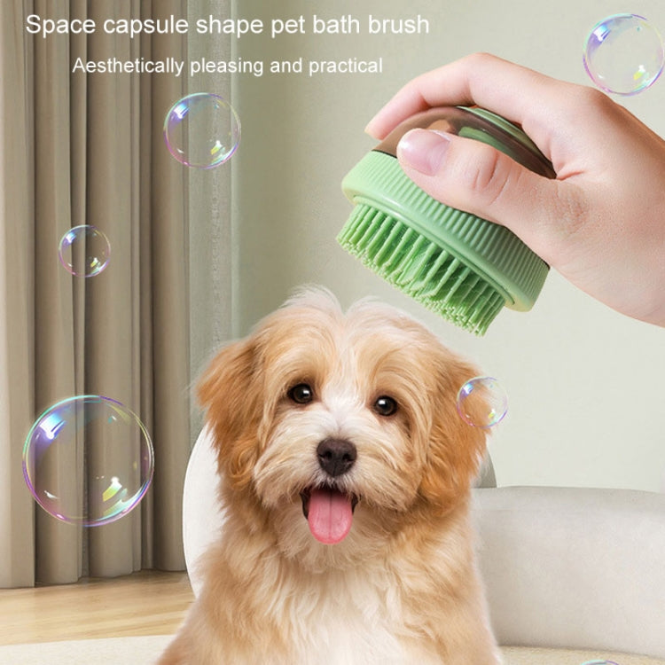 Suministro de limpieza para mascotas, cápsula de Gel de ducha recargable, cepillo de masaje para baño de perros y gatos