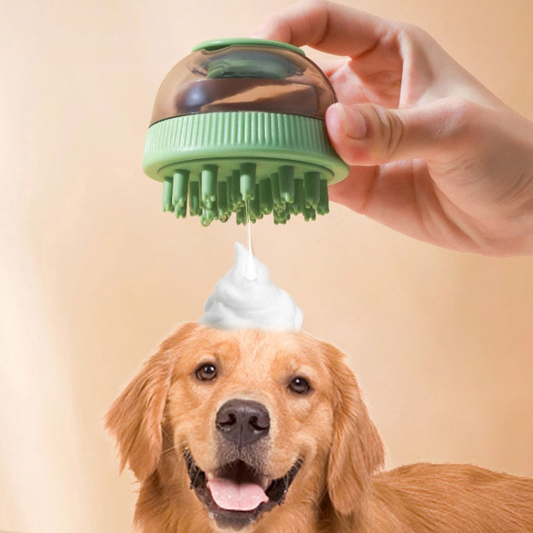 Suministro de limpieza para mascotas, cápsula de Gel de ducha recargable, cepillo de masaje para baño de perros y gatos