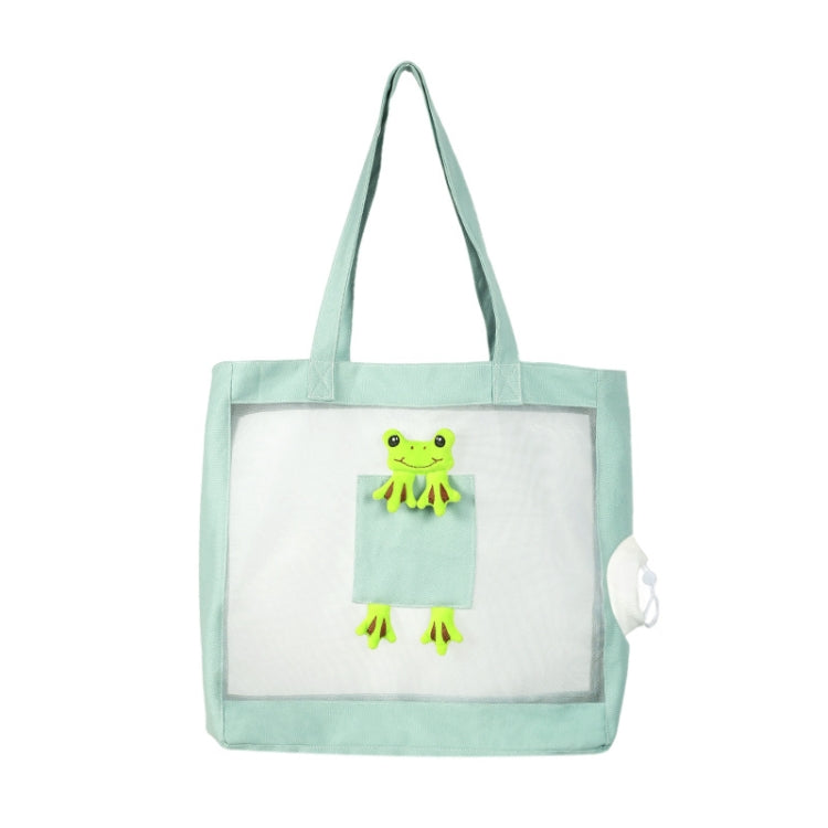 Bolso portátil al aire libre del animal doméstico del bolso del gato de la lona expuesta respirable de la capacidad grande del PDA