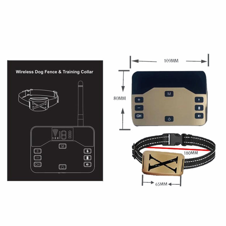 Cerca electrónica para mascotas, parada inalámbrica, Barker, Collar para perros al aire libre, entrenador de perros con Control remoto, 1 Drag 1, 1 Drag 2, 1 Drag 3