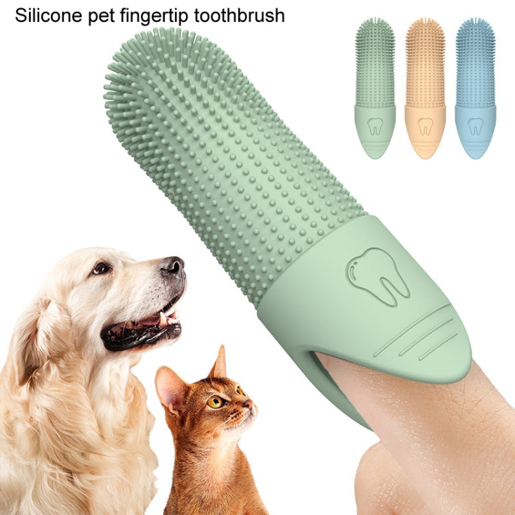 Cepillo de dientes para mascotas, cepillo de dientes de silicona para gatos y perros, herramienta de cuidado de limpieza bucal para mascotas