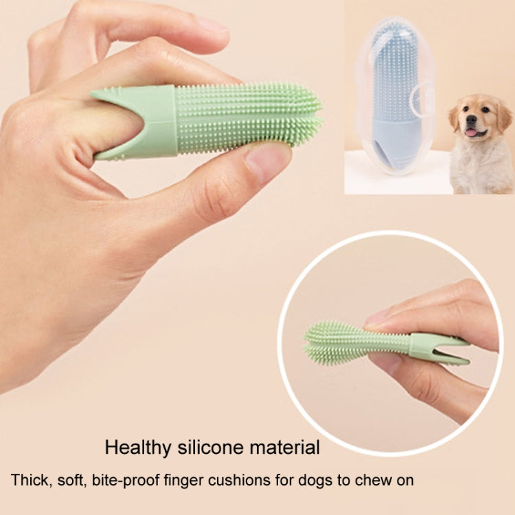 Cepillo de dientes para mascotas, cepillo de dientes de silicona para gatos y perros, herramienta de cuidado de limpieza bucal para mascotas