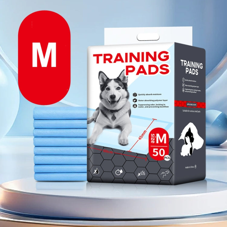 Almohadillas de entrenamiento para mascotas Almohadilla para pañales para perros absorbente de agua espesa, S 33 x 45cm 100pcs / Pack, M 45 x 60cm 50pcs / Pack, L 60 x 60cm 40pcs / Pack, XL 60 x 90cm 20pcs / Pack