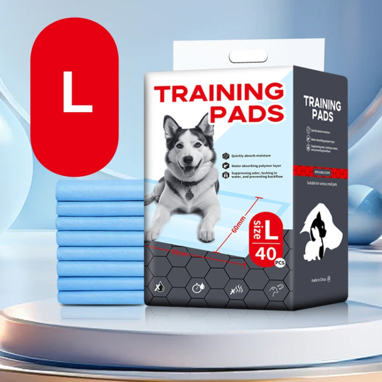 Almohadillas de entrenamiento para mascotas Almohadilla para pañales para perros absorbente de agua espesa, S 33 x 45cm 100pcs / Pack, M 45 x 60cm 50pcs / Pack, L 60 x 60cm 40pcs / Pack, XL 60 x 90cm 20pcs / Pack