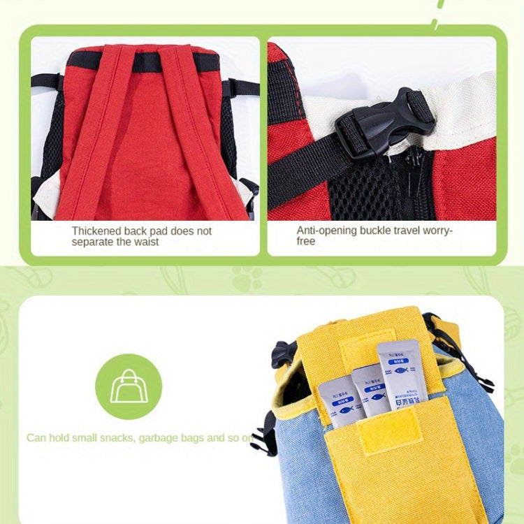 Bolsa de transporte para exteriores para mascotas de cuatro patas DONO Mochila transpirable, S, M, L, XL, XXL, XXXL