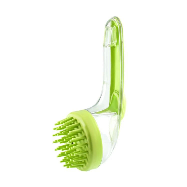 Cepillo de baño para mascotas con mango largo de silicona para perros y gatos, cepillo de masaje para limpieza, peine de aseo