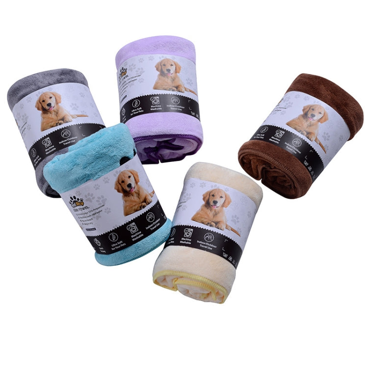 Toalla absorbente de microfibra para mascotas Toalla de baño para perros y gatos, 50x100cm, 35x75cm