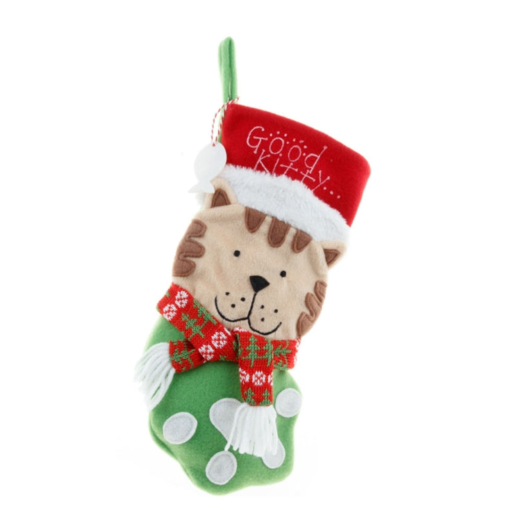 Bolsa de regalo colgante con decoración navideña Bolsa de dulces para mascotas, Model A Small Dog Sock, Model B Small Cat Sock, Model C Large Dog Socks, Model D Large Cat Sock