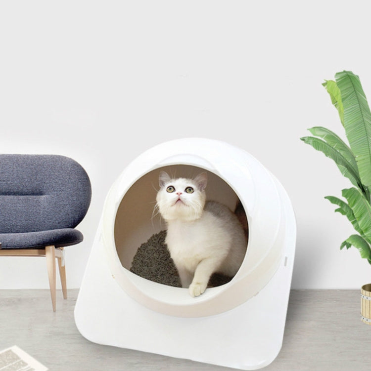 Caja de arena para gatos Inodoro cerrado grande para mascotas, Pet Enclosed Toilet