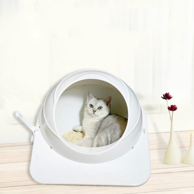 Caja de arena para gatos Inodoro cerrado grande para mascotas, Pet Enclosed Toilet
