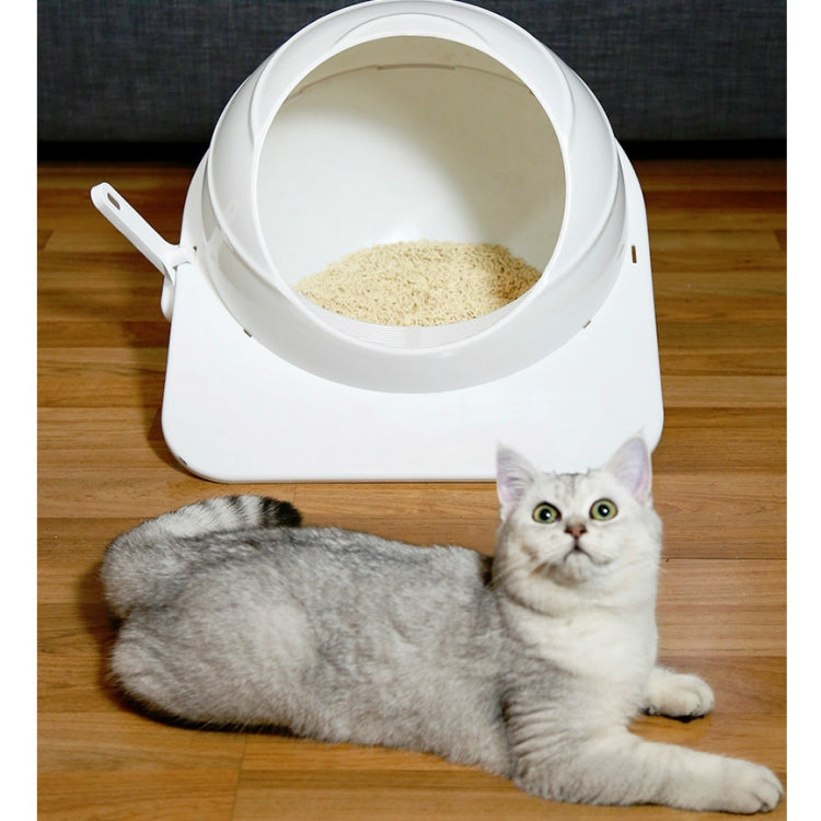 Caja de arena para gatos Inodoro cerrado grande para mascotas, Pet Enclosed Toilet