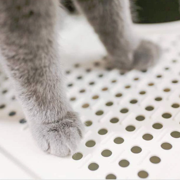Caja de arena con desodorante completamente cerrada con tapa de plástico, orinal para mascotas