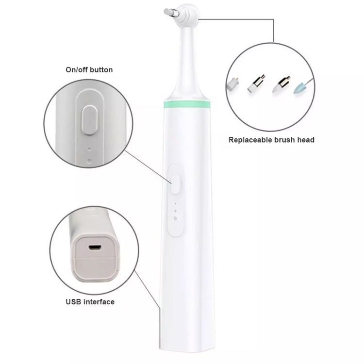 Cepillo de dientes eléctrico para mascotas, pulidor de dientes, herramienta de eliminación de placa de limpieza bucal