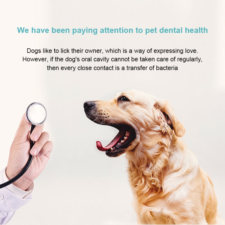 Cepillo de dientes eléctrico para mascotas, pulidor de dientes, herramienta de eliminación de placa de limpieza bucal