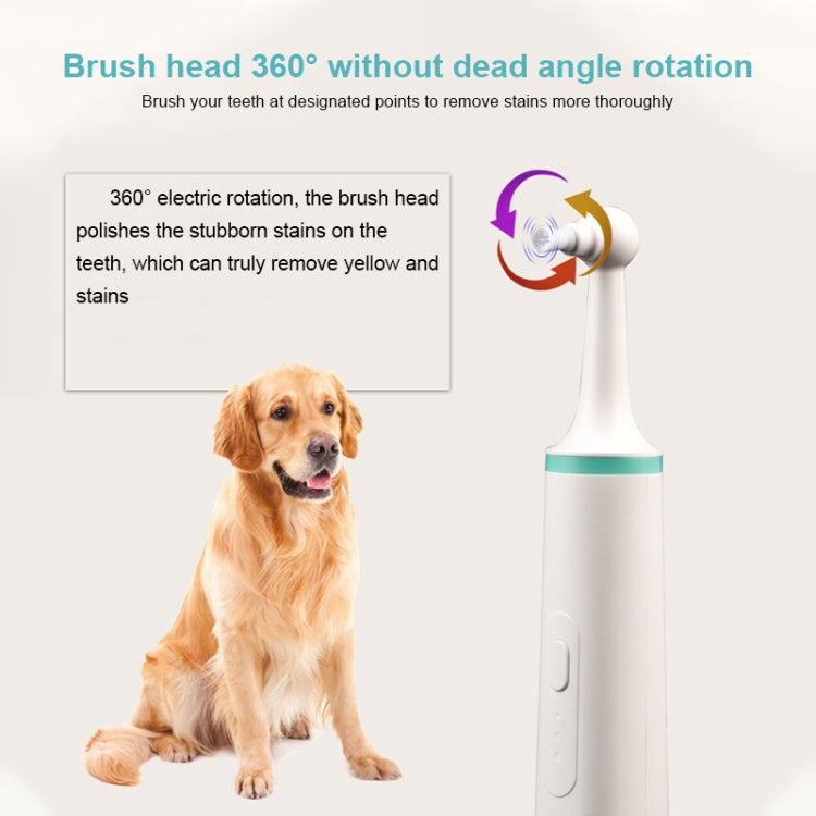 Cepillo de dientes eléctrico para mascotas, pulidor de dientes, herramienta de eliminación de placa de limpieza bucal