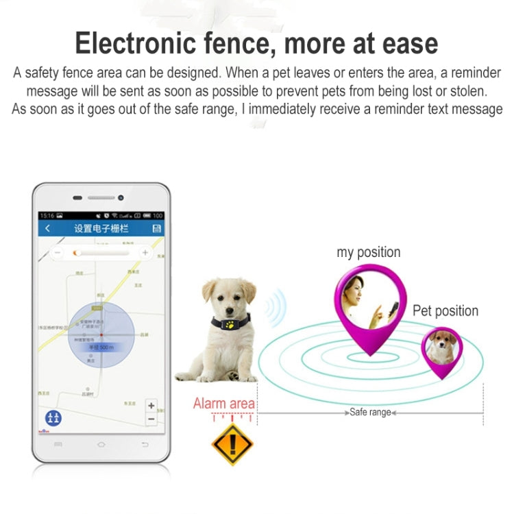 Z8-A Mini Pet Smart Wear GPS Localizador de mascotas Dispositivo de seguimiento