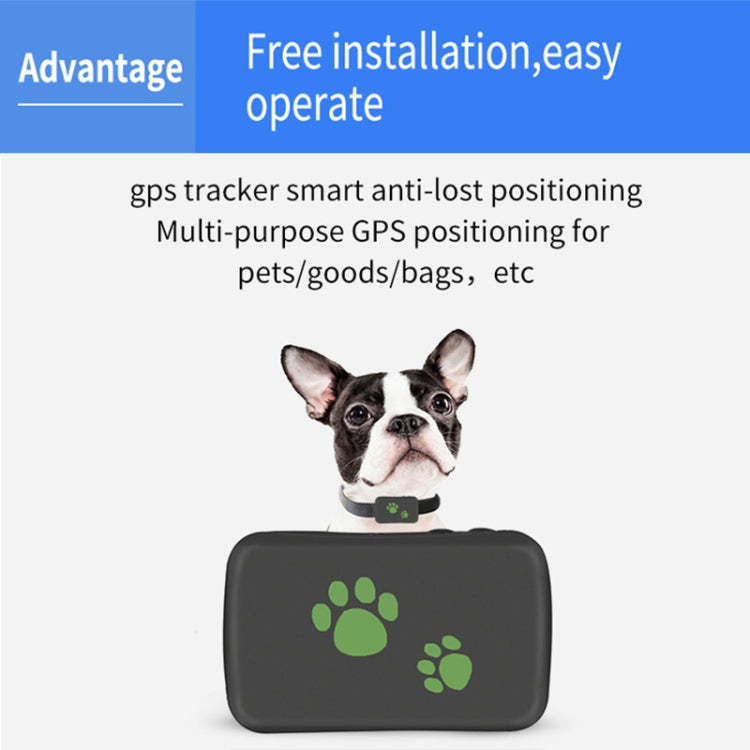 TK203 2G GPS / GPRS / GSM Personal / Mercancías / Mascota / Localizador de bolsas Collar para mascotas Dispositivo de seguimiento en tiempo real, TK203