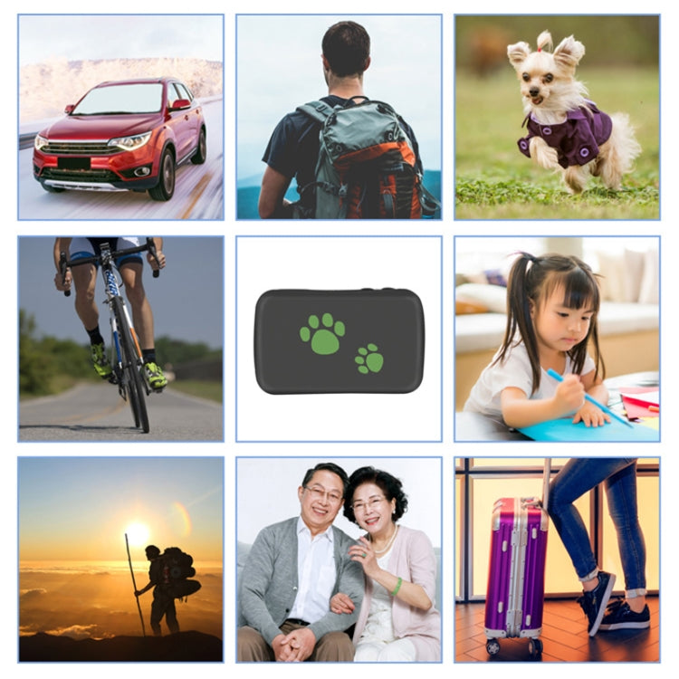 TK203 2G GPS / GPRS / GSM Personal / Mercancías / Mascota / Localizador de bolsas Collar para mascotas Dispositivo de seguimiento en tiempo real, TK203