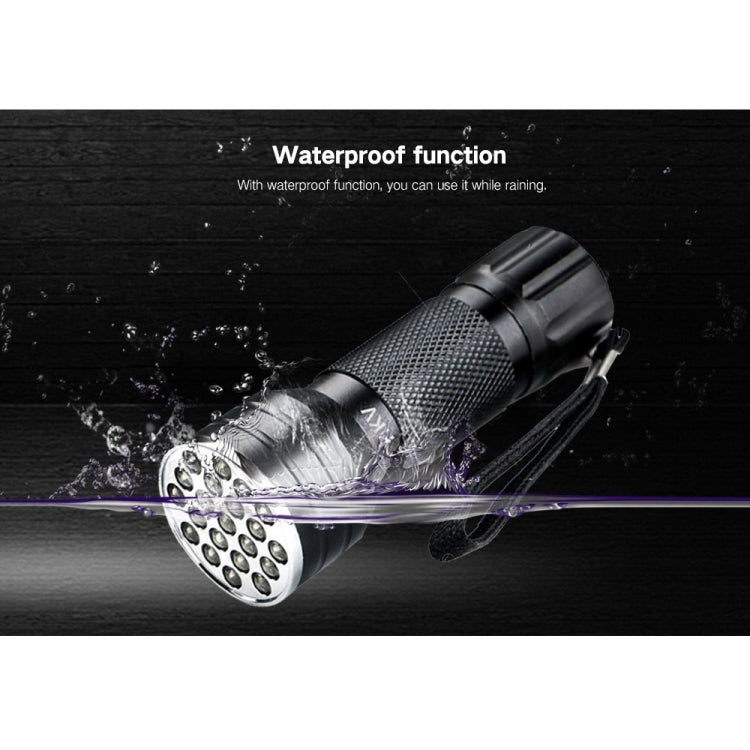 YWXLight UV 21 LEDs 395NM Ultravioleta Antorcha LED Linterna Detector de lámpara de luz para orina de perro Manchas de mascotas