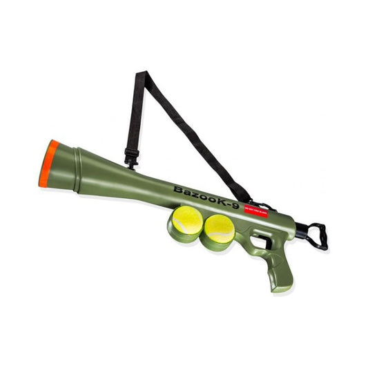 Artículos para mascotas Lanzador de perros de entrenamiento de juguete Pistola de disparo Lanzador de tenis con puntería remota, Tamaño: 52 * 19 * 9 cm, Tennis Launcher