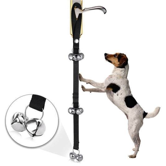 Campana de entrenamiento para perros, cuerda de nailon, cuerda de tracción, correa para timbre, campana antipérdida para perros con 7 campanas