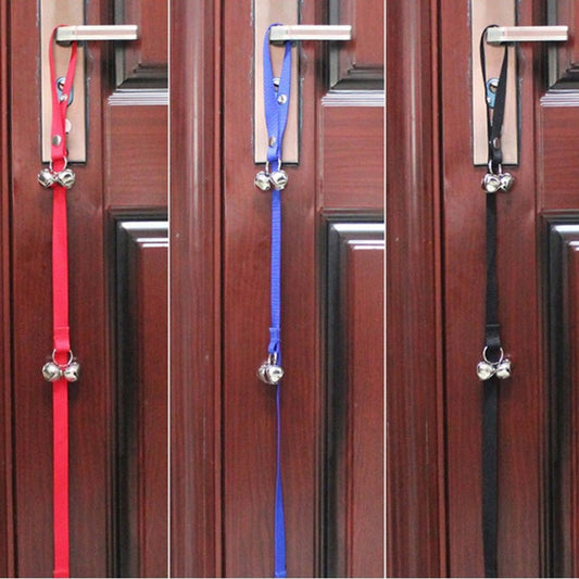 Campana de entrenamiento para perros, cuerda de nailon, cuerda de tracción, correa para timbre, campana antipérdida para perros con 7 campanas