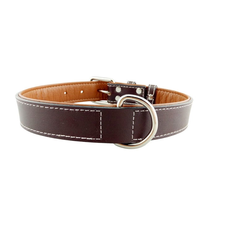 Collar de cuero para perros Productos para mascotas Collar para perros grandes, Tamaño: M, 2 * 42 cm, Size: M