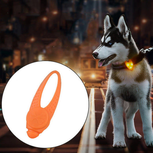 Colgante de silicona con collar de seguridad para mascotas con luz nocturna LED