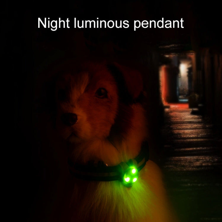 Colgante de silicona con collar de seguridad para mascotas con luz nocturna LED