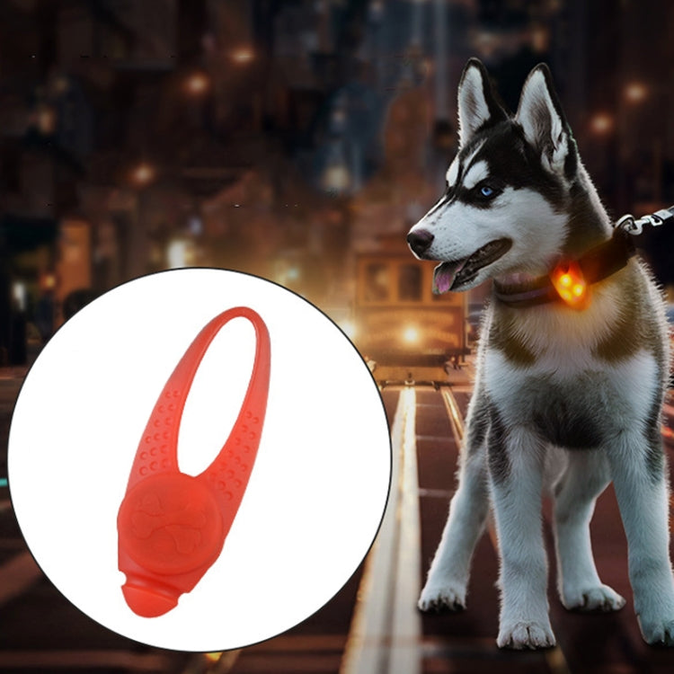 Colgante de silicona con collar de seguridad para mascotas con luz nocturna LED