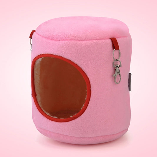 Casa para mascotas con cilindro de franela, hamaca cálida para hámster, cama colgante, nido para mascotas pequeñas, S, tamaño: 10*9*9cm, Size:10*9*9cm