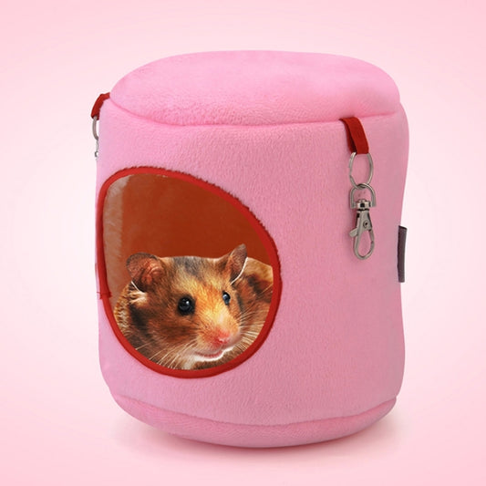 Casa para mascotas con cilindro de franela, hamaca cálida para hámster, cama colgante, nido para mascotas pequeñas, M, tamaño: 10*12*12cm, Size:10*12*12cm