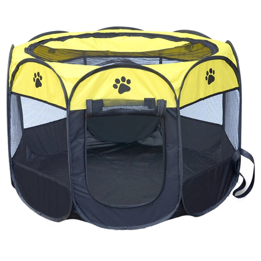 Tienda para perros impermeable de tela Oxford de moda, cerca para mascotas al aire libre octogonal plegable, M, tamaño: 91 x 91 x 58 cm, Size: M (Yellow), Size: M (Red), Size: M (Magenta), Size: M (Blue), Size: M (Coffee)