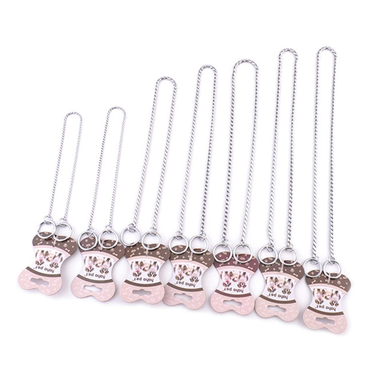 Collares para mascotas Correa para el cuello para mascotas Banda para el cuello para perros Cadena de serpiente Cadena para perros Collar para perros con cadena de metal sólido, Longitud: 35 cm, 35cm