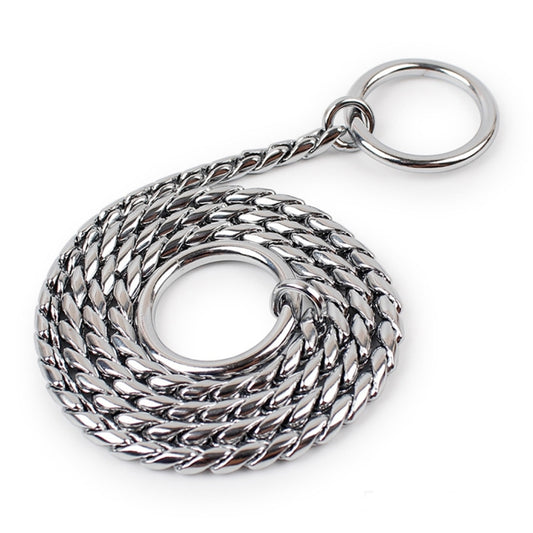 65 cm Pet P Cadena Collares para mascotas Correa para el cuello para mascotas Banda para el cuello para perros Cadena de serpiente Collar para perros con cadena para perros, 65cm