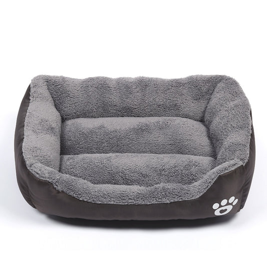 Alfombrilla para perrera para perros, cálida y auténtica, color caramelo, para las cuatro estaciones, alfombrilla para perros de peluche, tamaño: L, 66 × 50 × 14 cm, Size: L
