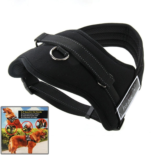 Tirantes para el pecho para mascotas, suaves y gruesos, cuerda de tracción para perros, tamaño: M (50-65 cm), Size: M (50-65cm)(Black), Size: M (50-65cm)(Red)