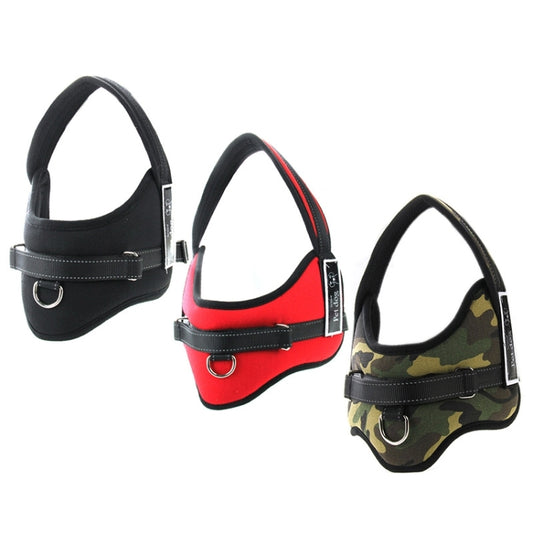 Tirantes para el pecho para mascotas, suaves y gruesos, cuerda de tracción para perros, tamaño: M (50-65 cm), Size: M (50-65cm)(Black), Size: M (50-65cm)(Red)